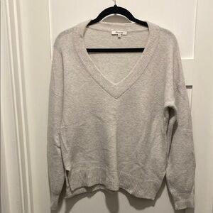 Madewell Women's V-Neck Sweater - Gray